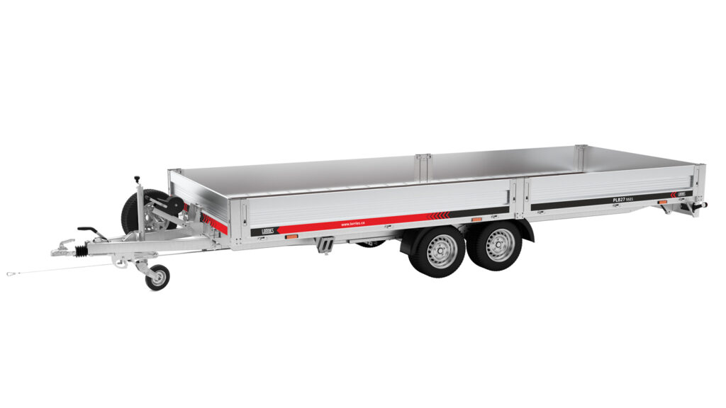 Abschleppwagenanhänger mit Aluminiumseitenwänden, zulässiges Gesamtgewicht 2700 kg, 5,5 Meter