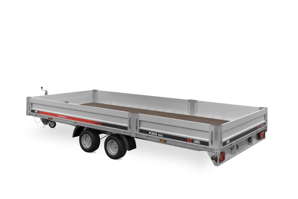 Abschleppwagenanhänger mit Aluminiumseitenwänden, zulässiges Gesamtgewicht 3500 kg, 5 Meter